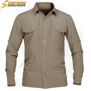 执政官男士长袖战术衬衫春秋衬衣军迷防水透气户外战术修身速干衣
