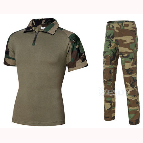 CS野战套服特种兵迷彩战术套装 男短袖青蛙服 紧身作训作战服包邮