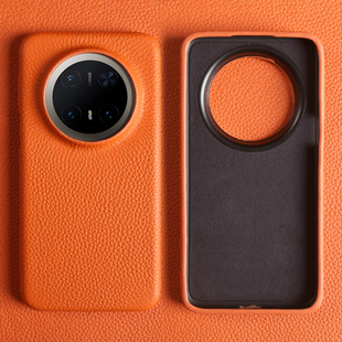 荔枝纹真皮适用荣耀Magic8Pro手机壳新款Magic7保护套轻奢高级感小众商务奢华Magic6全包软皮质5防摔牛皮外壳