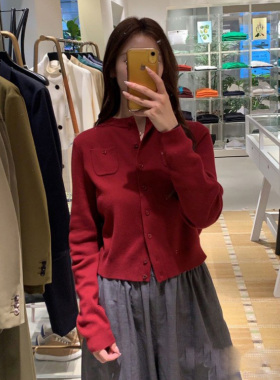 CABaN 经典人气款 棉和羊绒混纺 二重织 高密度厚实柔软 纯色开衫