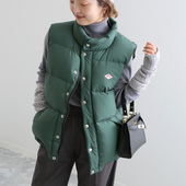 IENA别注 皴皱感尼龙表层 里外全防水 DANTON 90鹅绒轻盈暖 马甲