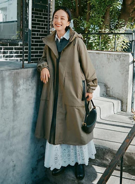 长袖的长款都市女性感