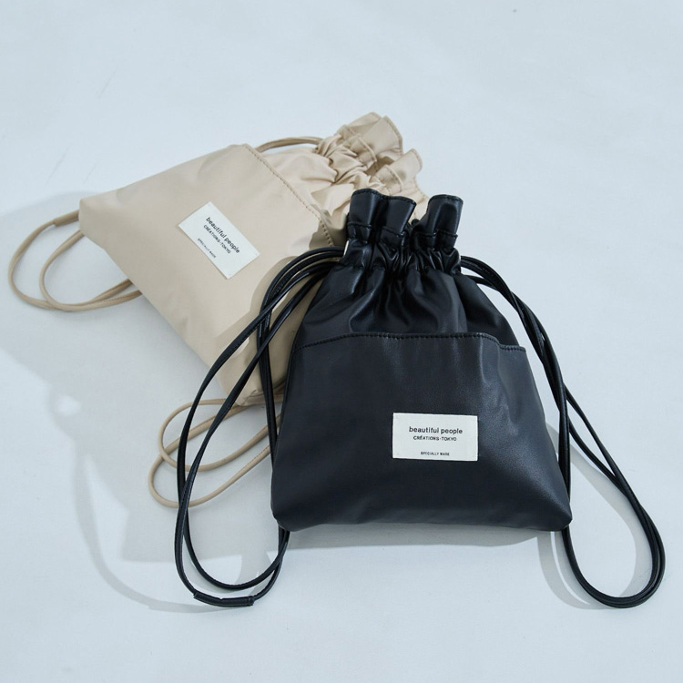Beautiful people 哑光人造革 日杂品收纳 可拿/背/提/挎等小荷包