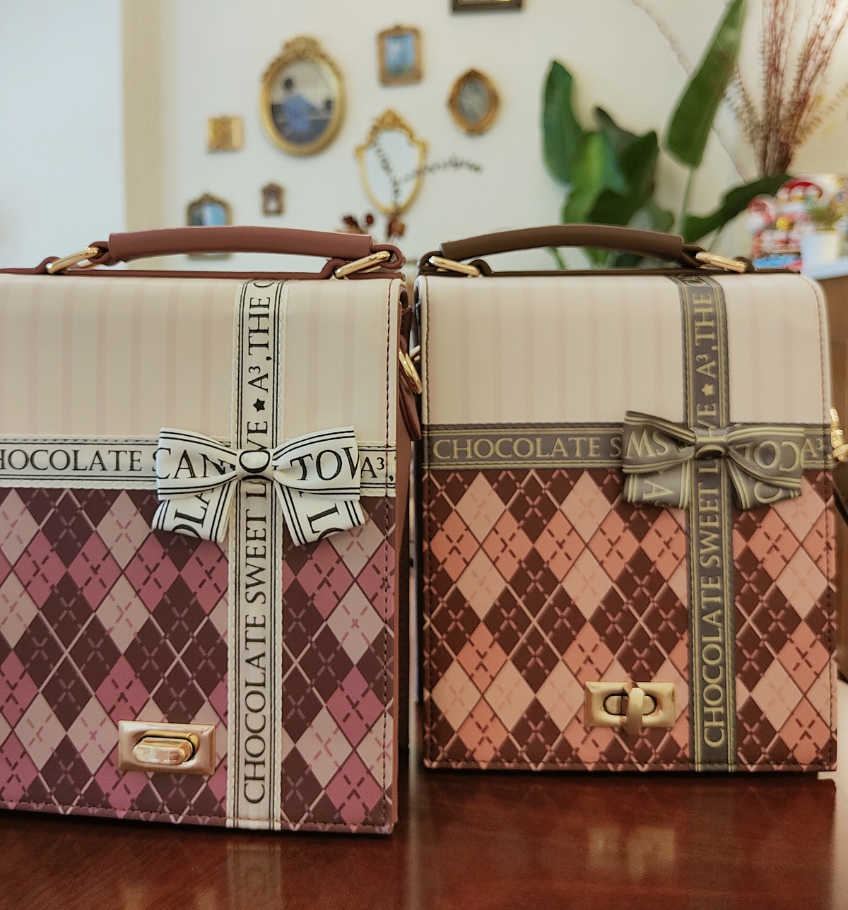 A3原创 巧克力礼物盒小版三色 lolita包 制服JK包 爱丽丝色小方包