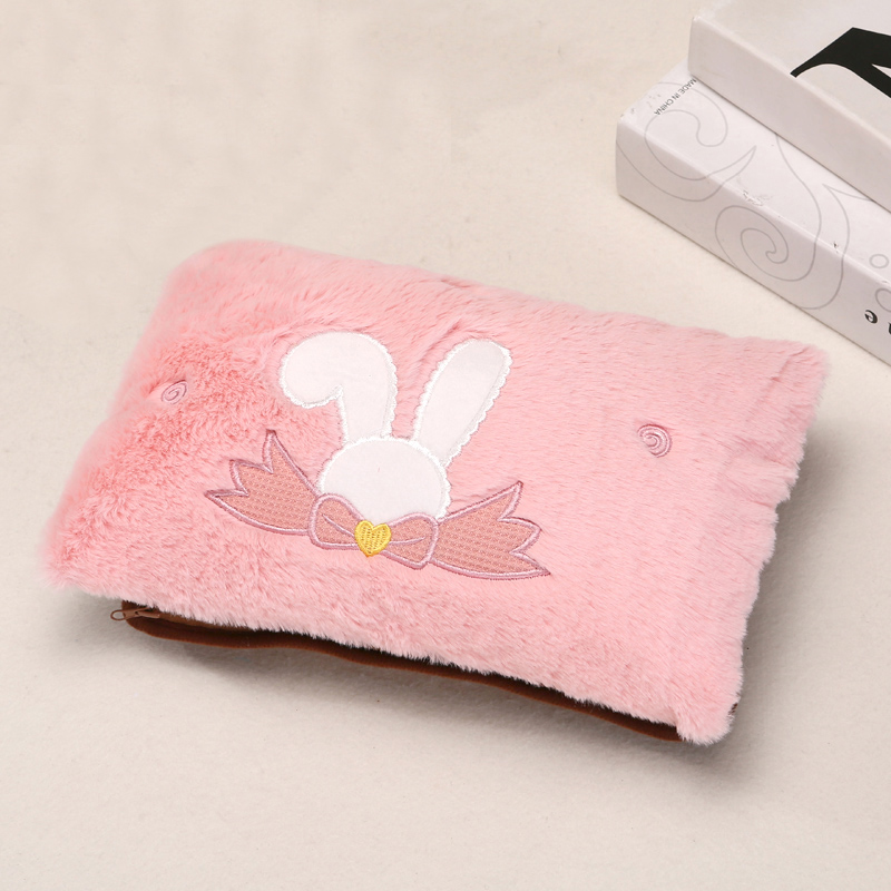 新款卡通暖宝宝充电式热水袋可爱暖水袋双插手暖手宝防爆已注水