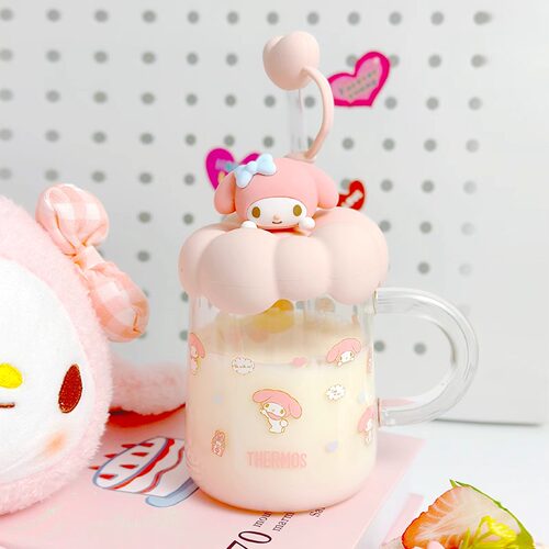 膳魔师高颜值玻璃把手杯三丽鸥