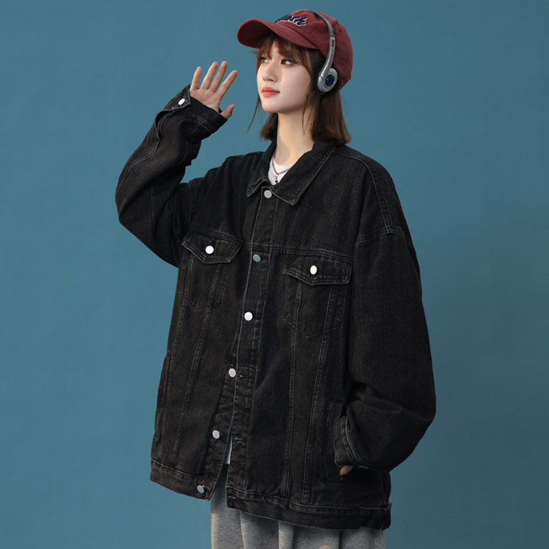 春秋季新款牛仔夹克女外套潮流宽松上衣 JK50 特P60图片