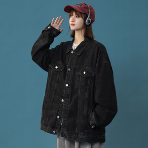 春秋季新款牛仔夹克女外套潮流宽松上衣 JK50 特P60图片