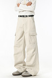 春秋季美式高街多口袋工装裤男潮流宽松直筒阔腿休闲裤D528P55，男装工装外套，电商B203-1