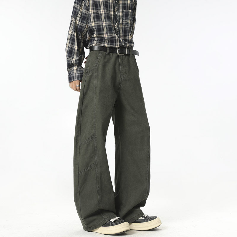 春季ins美式高街工装裤男潮流宽松直筒阔腿休闲裤0123HP58，男装工装外套，电商B203-1