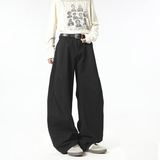 春季新款美式高街弯刀工装裤男潮流宽松直筒阔腿香蕉裤052HP65，男装工装外套，电商B203-1