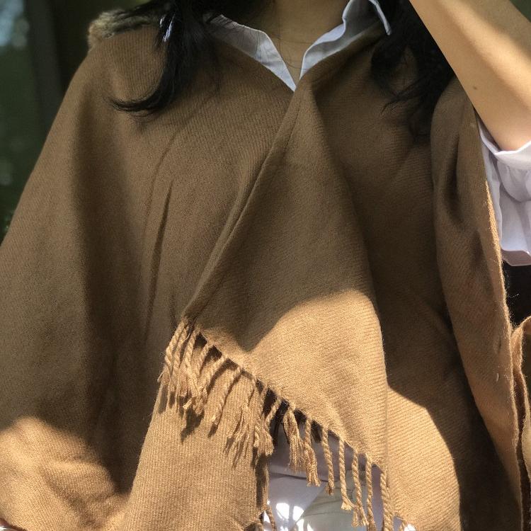 日单针织披肩外搭毛呢外套