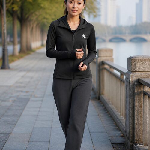 150夏秋 连帽运动速干防晒衣 丹麦中长款拉链显瘦外套防晒服女