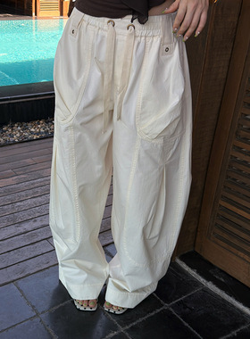 「 5.26 春夏新品 」 MMFISH美式复古洗水多口袋工装弯刀裤26K280