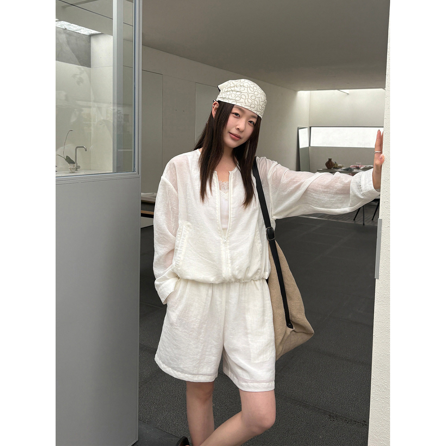TG 懒人松弛度假 亲肤透气防晒开衫+短裤套装女2026夏季新款26707