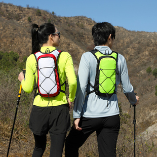 超轻爬上旅游小背包徒步越野户外运动双肩包小型骑行登山包撞色包