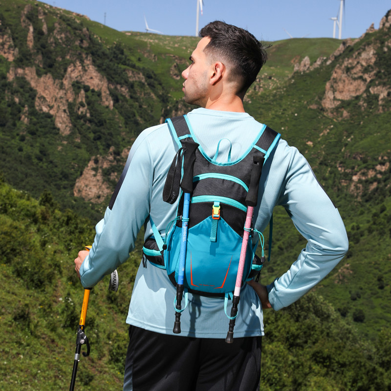 户外运动双肩包轻便登山包可挂登山杖旅游爬山背囊骑行撞色小背包,运动包/户外包/配件,双肩背包,淘宝优惠券,粉丝福利购,淘宝优惠卷