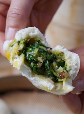 嵊之味老面嵊州小笼包香菇青菜素包子早餐半成品速冻速食食品馒头