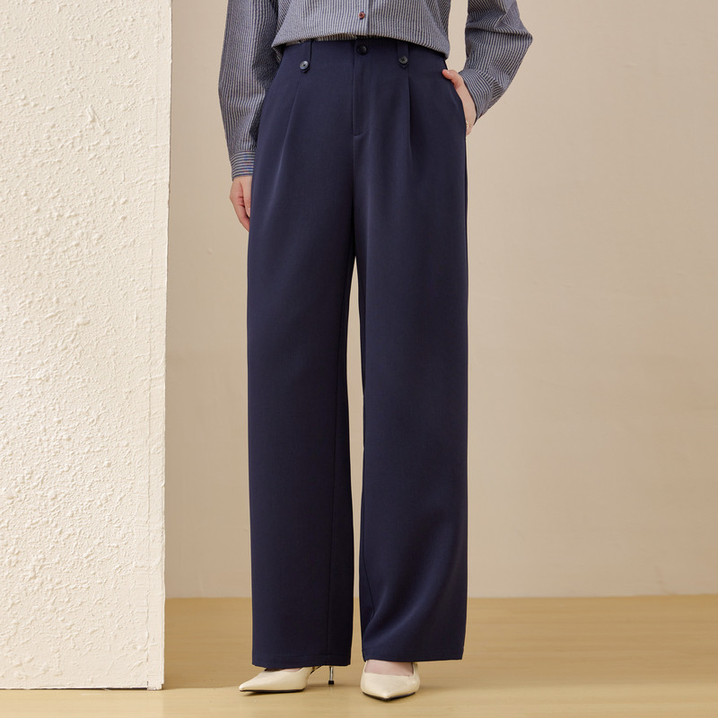 【设计感百搭显瘦裤子】纤莉秀大码女装简约休闲裤胖mm2026春新款,女装/女士精品,大码裤装,淘宝优惠券,粉丝福利购,淘宝优惠卷