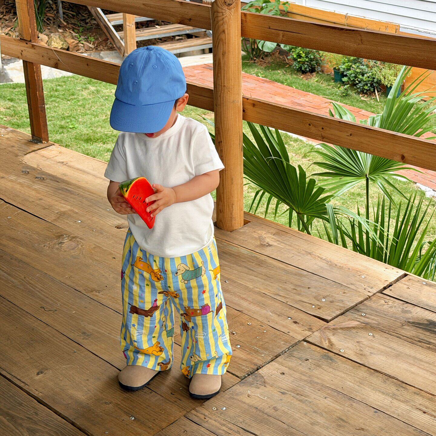 男宝裤子夏季套装薄款洋气儿童休闲长裤男女童防蚊裤婴儿A类纯棉