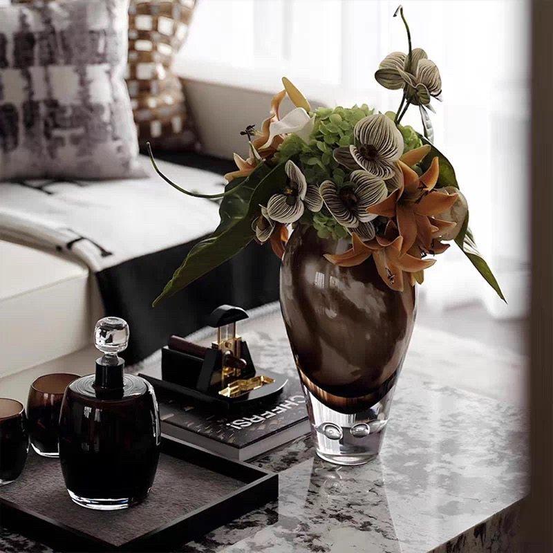 中古侘寂风样板房客厅茶几酒店大堂真花艺托盘酒具组合装饰摆件,家居饰品,装饰摆件,淘宝优惠券,粉丝福利购,淘宝优惠卷