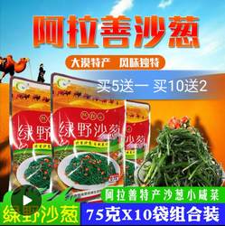 新鲜野生腌制沙葱75克凉拌开袋即食内蒙古特产阿拉善野菜腌菜咸菜