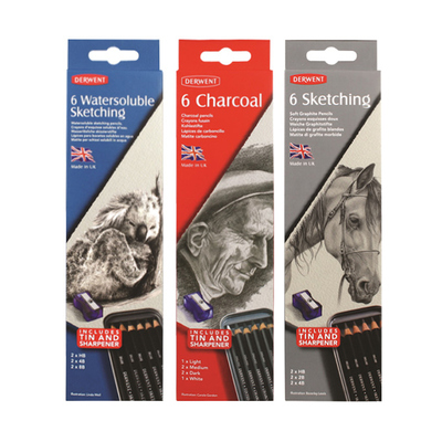 素描铅笔水溶碳笔速写笔得韵