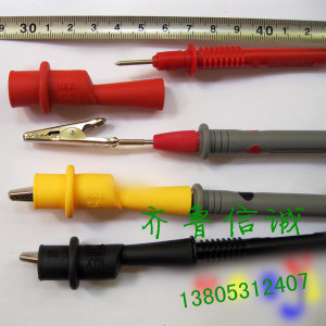。万用表线测试夹 直插灯笼头表笔鳄鱼夹 兼容FLUKE AC-10