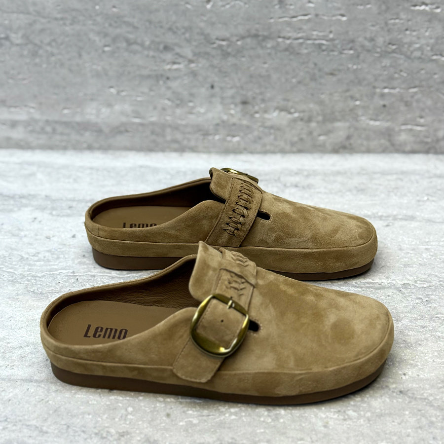 欧洲站欧货女鞋2026春季新款圆头平底真皮一字扣休闲外穿包头拖鞋,女鞋,包头拖,淘宝优惠券,粉丝福利购,淘宝优惠卷