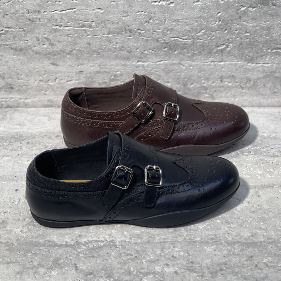 欧洲站女鞋2026春季新款欧货真皮平底皮带扣秀气乐福鞋布洛克鞋女,女鞋,牛津鞋/布洛克鞋/德比鞋,淘宝优惠券,粉丝福利购,淘宝优惠卷