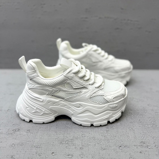 轻便休闲运动鞋 增高7cm 厚底老爹鞋 2026春夏新款 潮 欧洲站欧货女鞋