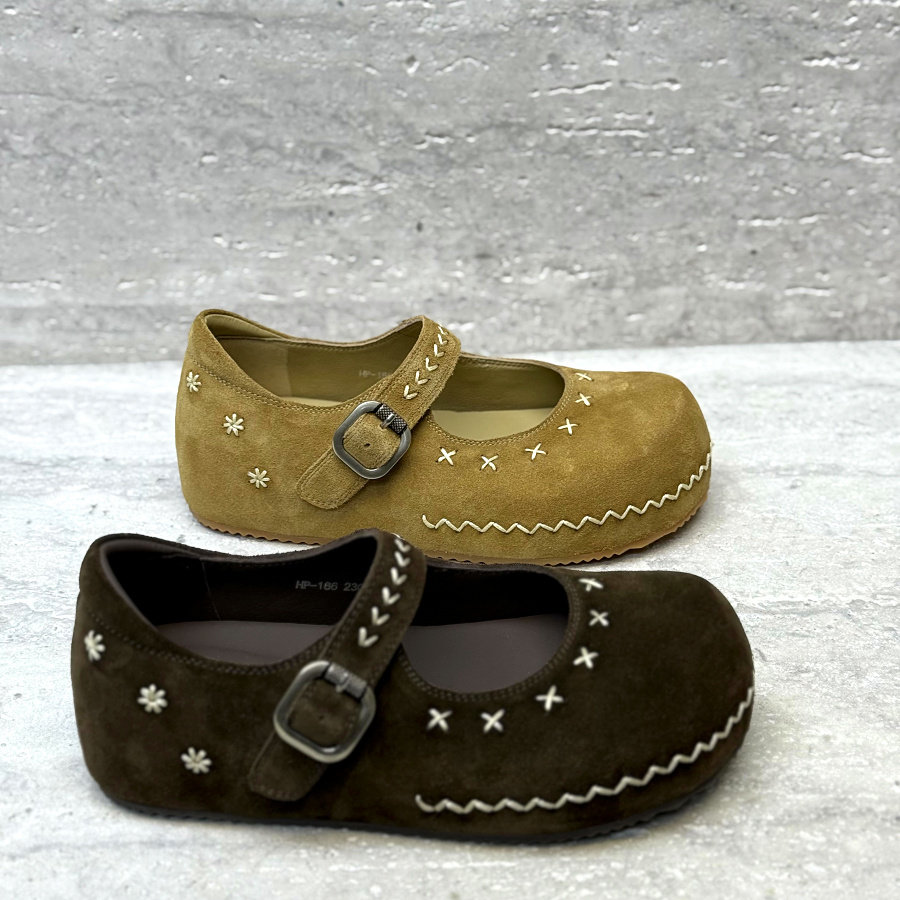 欧洲站女鞋2026春新款欧货磨砂皮浅口穆勒鞋厚底内增高一字扣单鞋,女鞋,穆勒鞋,淘宝优惠券,粉丝福利购,淘宝优惠卷