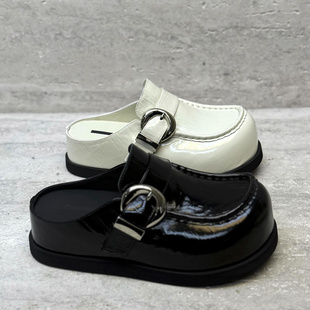 欧洲站女鞋2026早春新款大头真皮包头拖松糕底轻便外穿一脚蹬拖鞋