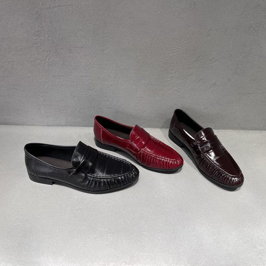 欧洲站欧货女鞋2026春季新款真皮褶皱纹一脚蹬英伦风乐福鞋单鞋,女鞋,乐福鞋（豆豆鞋）,淘宝优惠券,粉丝福利购,淘宝优惠卷