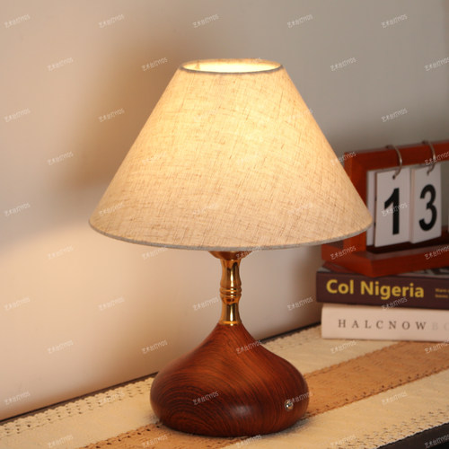 法式中古小台灯美式复古卧室新人结婚床头高级感氛围按钮插电款