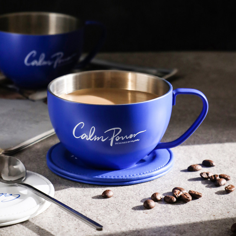 不锈钢咖啡杯子北欧INS高档精致