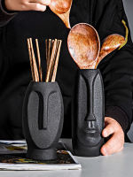 Nordic creative chopstick cage, household ceramic chopstick holder, quick spoon basket, spatula, knife and fork storage box, tabletop can drain water thumbnail 8