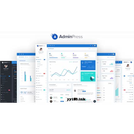 强大的Bootstrap4后台模板CRM管理系统框架|AdminPress 源代码