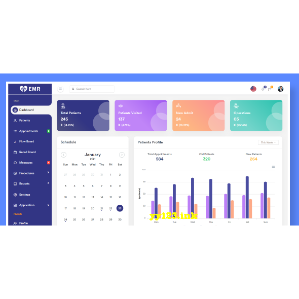 医疗健康软件管理后台WEB模板 源代码