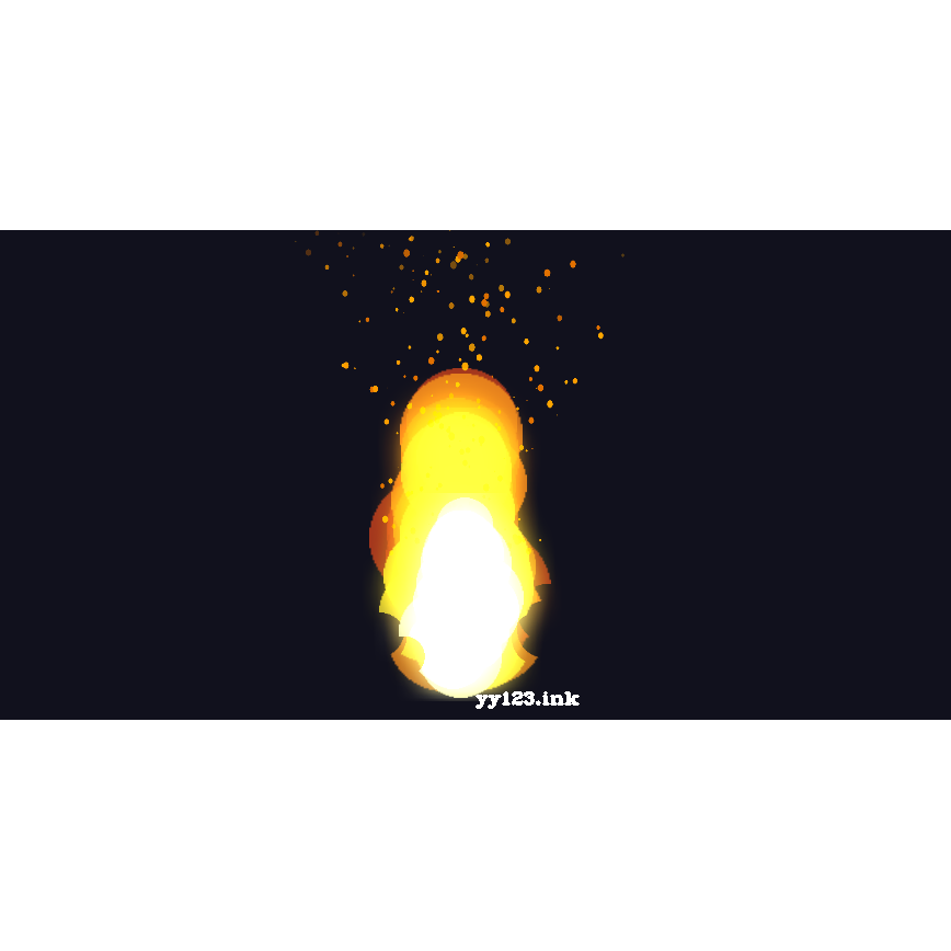 HTML5 Canvas燃烧火焰动画特效 源代码