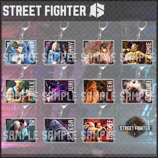 街霸6钥匙扣隆卢克豪鬼不知火舞春丽JP杰米古烈将军挂件周边礼物