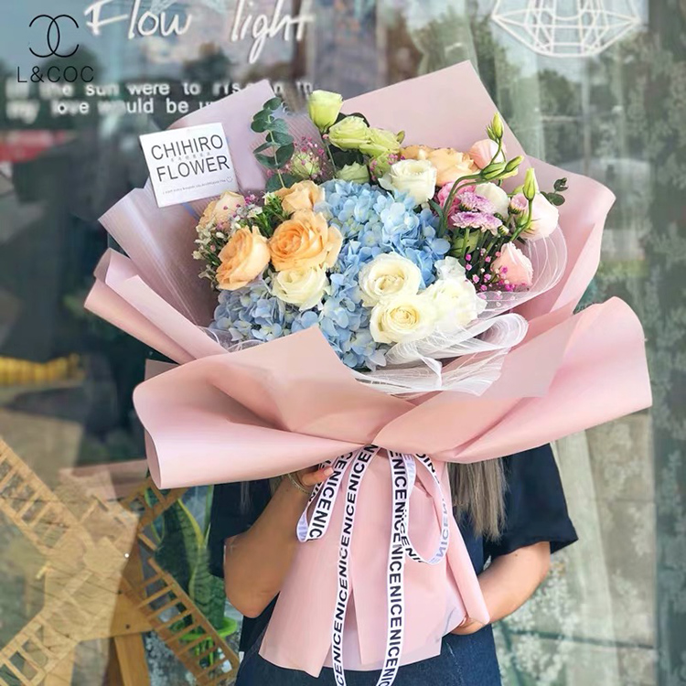 广州鲜花速递香槟戴安娜粉玫瑰