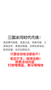 三国冰河时代官渡代练代打代玩