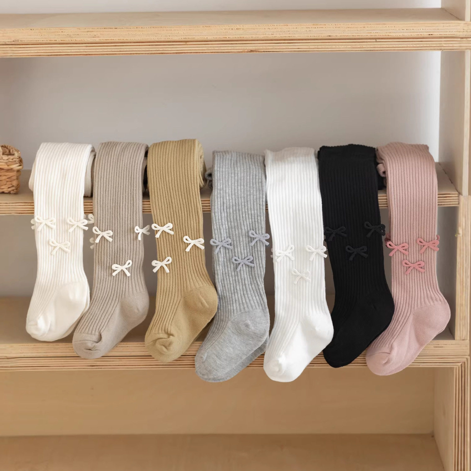 女童连裤袜白色春季洋气纯灰色棉宝宝百搭春秋薄款儿童打底裤袜