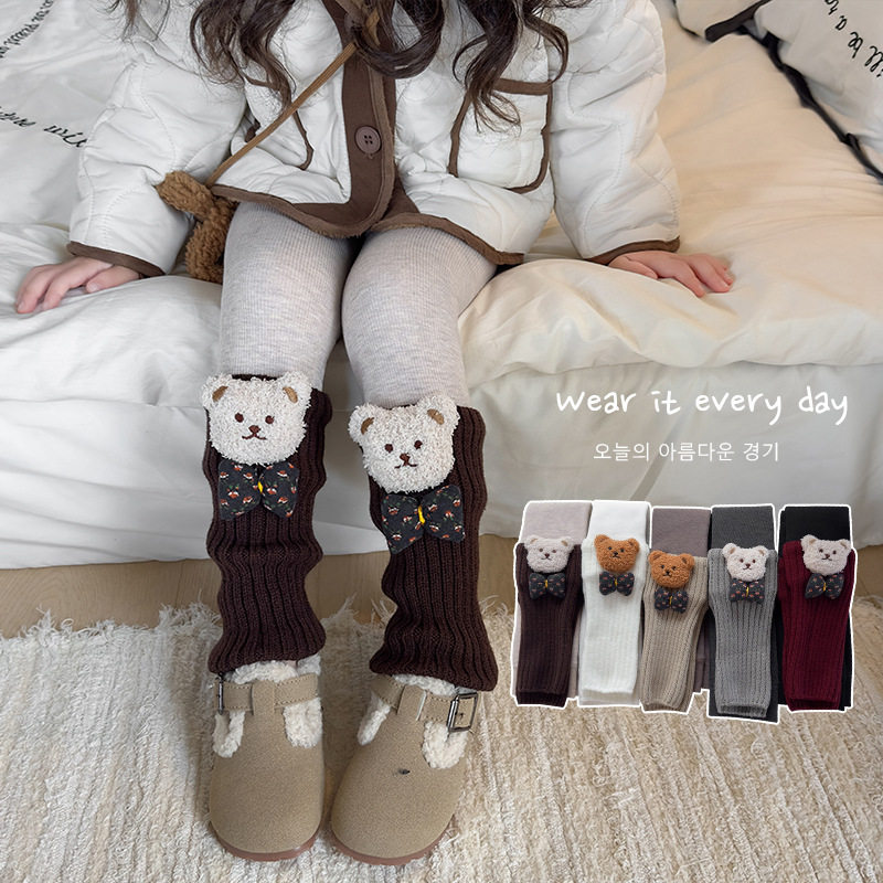 女童打底裤加绒加厚堆堆袜套冬季保暖宝宝外穿一体绒儿童连裤袜子