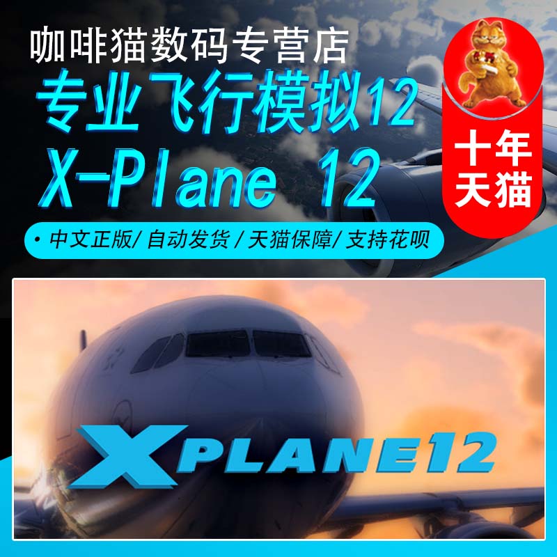 专业飞行模拟12 Steam中文 PC正版   国区礼物/成品号 X-Plane 12