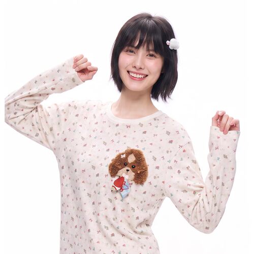 【YJXD】ANDREAMARTIN 26秋新款时尚碎花贴布长袖A09A06CJ003W