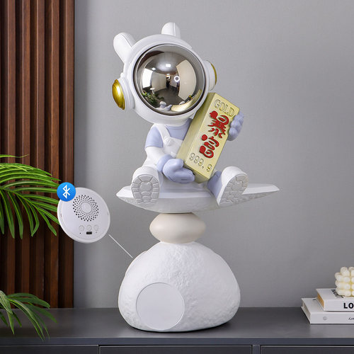 创意宇航员蓝牙音响落地摆件客厅电视柜旁潮玩生日礼物家居装饰品