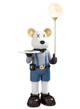 亲子暴力熊客厅大型落地摆件沙发电视柜旁装饰品乔迁新居搬家礼物