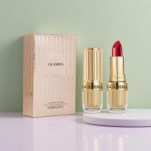 GLAMDIA格兰蒂亚不沾杯口红高定鎏金哑光雾面防水防汗持妆不掉色